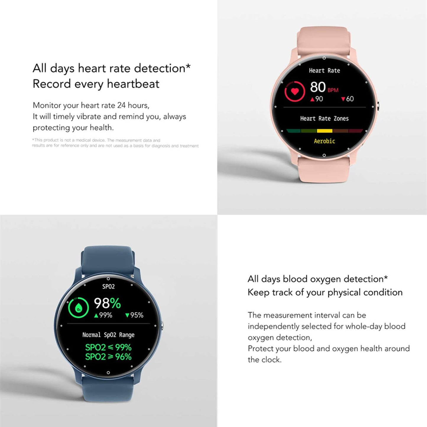 Jooeniok Smart Fitness Tracker with Step Counter - Bluetooth Calling & 100+ Exercise Modes for Health Monitoring - Perfect for Fitness Lovers and Runners