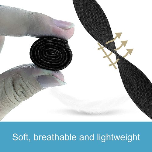 C2D JOY Elastic Nylon Bands Compatible with Garmin Vivosmart 5 tracker Replacement Bands with Case-Black