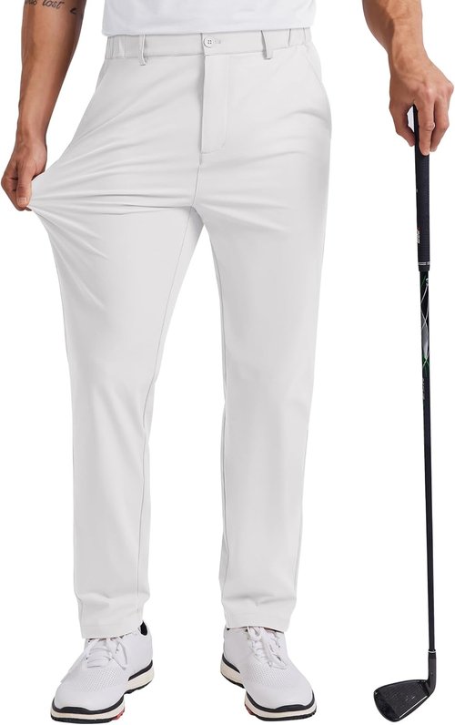 COOFANDY Men's Golf Pants - Lightweight Quick-Dry Trousers with 4 Pockets | Available in 30", 32", 34" Sizes