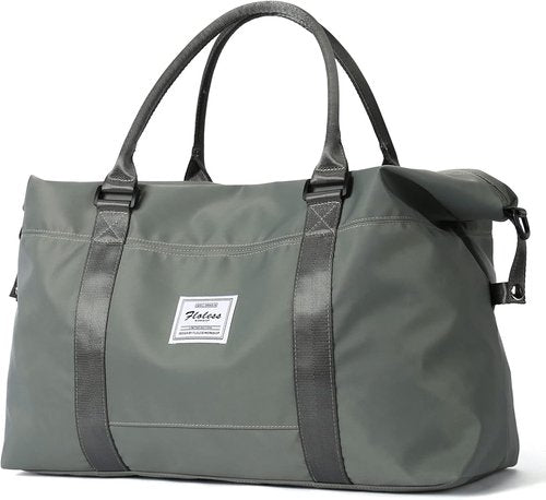 LANBX Travel Gym Bag - Stylish Tote for Women | Sport Duffle with Wet Pocket - Olive Green