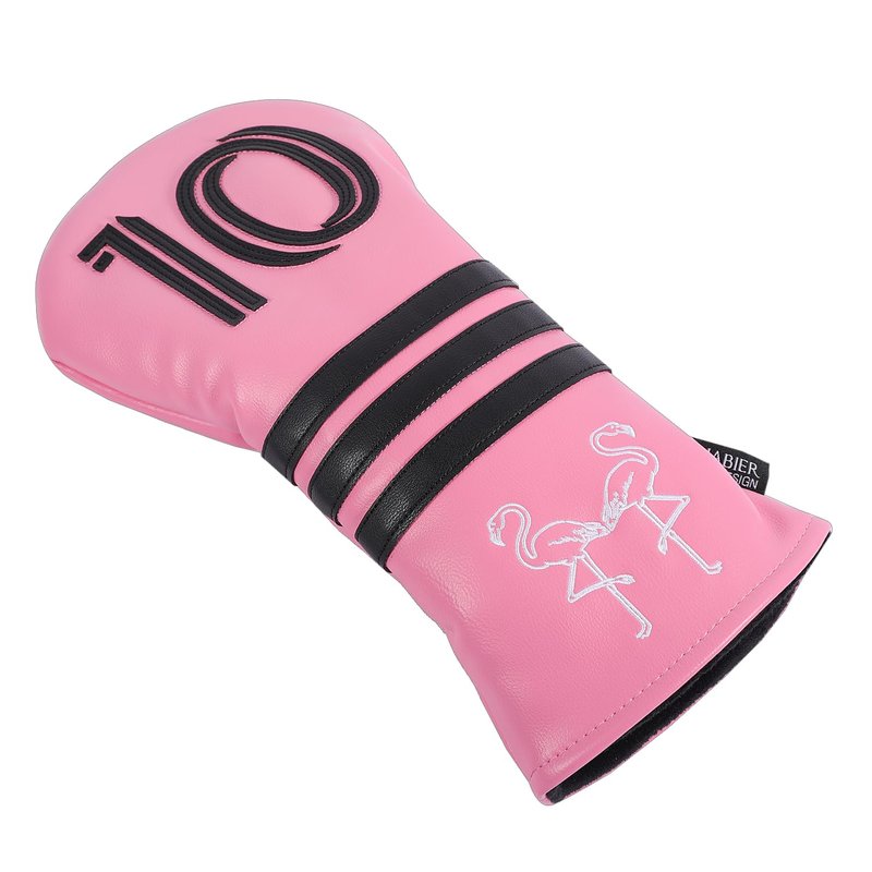 SHABIER Pink Golf Head Cover with Number 10 for Driver Club