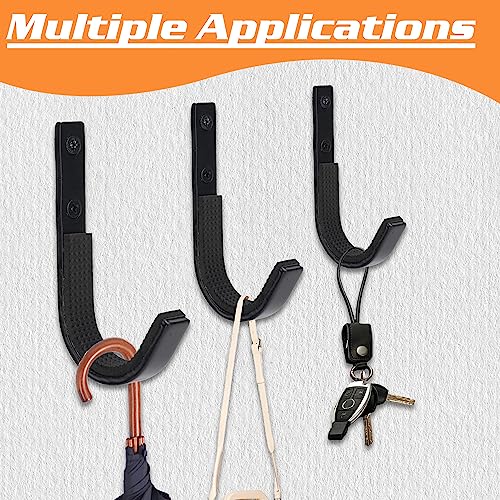 Heavy Duty Steel Gun Rack Wall Mount - Horizontal Rifle & Shotgun Hook - Black