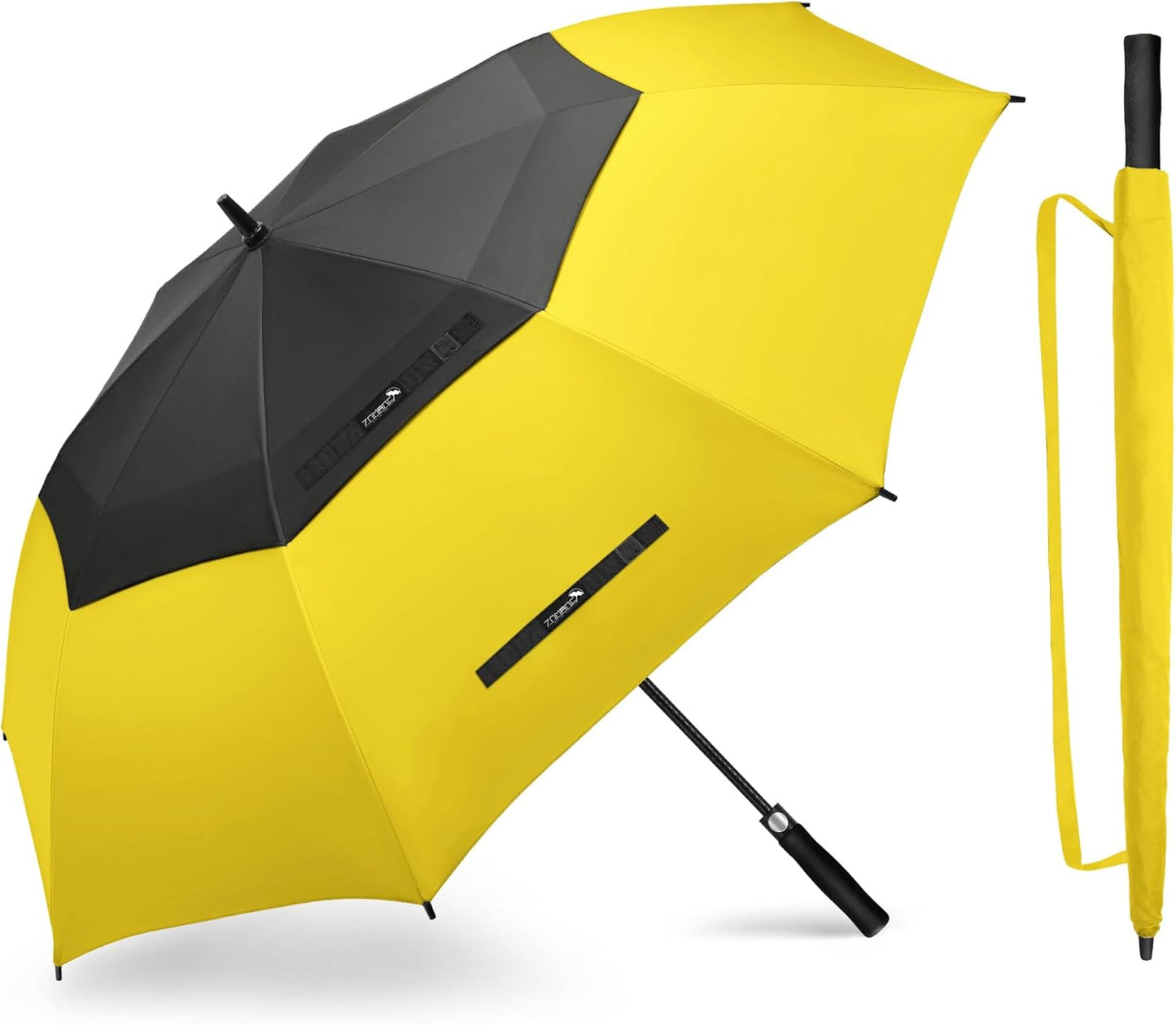 ZOMAKE Golf Umbrella - Large 62/68 Inch Windproof Double Canopy for Rain & Sun Protection