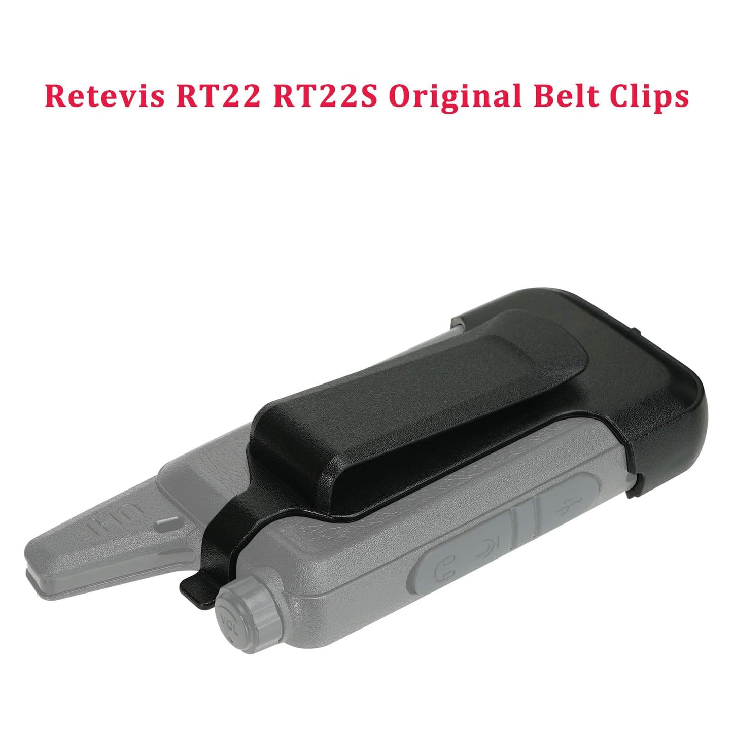Retevis Original RT22 RT22S Walkie Talkie Belt Clip, Back Clips Compatible with RT22 RT22S LUITON LT-316 WLN KD-C1 Zastone X6 TIDRADIO TD-M8 RADTEL RT-10 2 Way Radios (10 Pack)