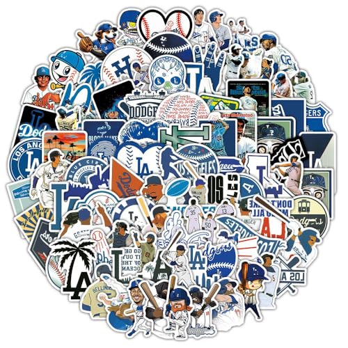 100 Pcs Los Angeles Team Sticker Pack for Water Bottles, Laptops, Cars & More – Mispeed Official