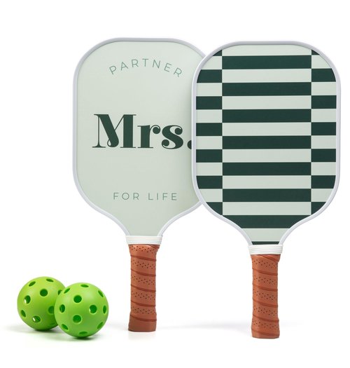 A Perfect Match Pickleball Paddle Set Engagement Gifts for Couples I I His and Hers Gifts I Includes 2 Pickleball Paddles, Carrying Bag and 2 Pickleballs