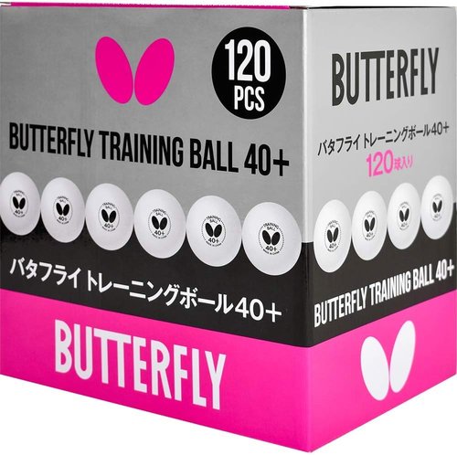 Butterfly Training Balls - 40+ Quality | Box of 6 or 120 White - Ideal for Multiball Practice