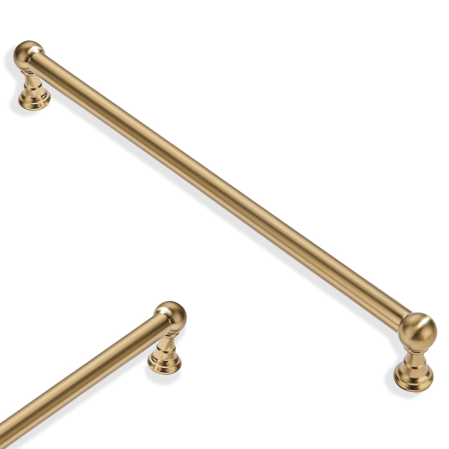 ZAUYX 10 Pack 10 Inch Hole Center Champagne Bronze Cabinet pulls Solid Heavy Duty Drawer Handles Dresser Handles Cabinet Handles Bathroom Cabinet Handles