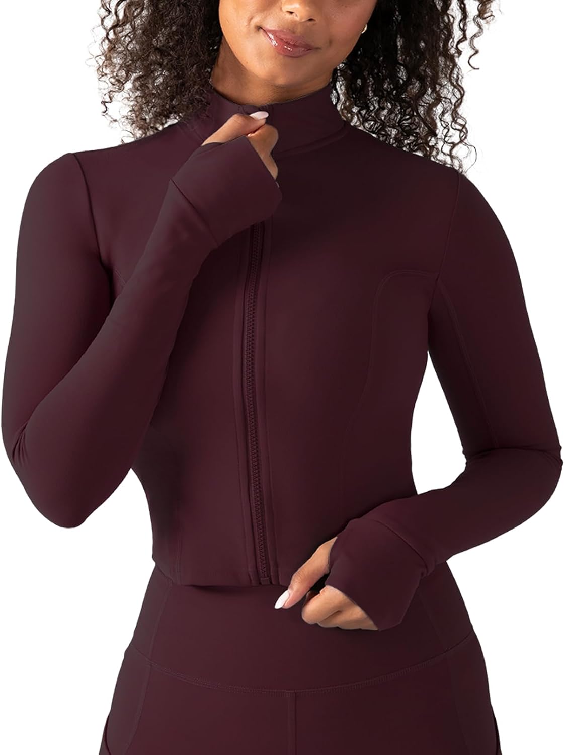 YITTY Ultraluxe Full Zip Jacket - Women's Athleisure with 4-Way Stretch & Thumbholes