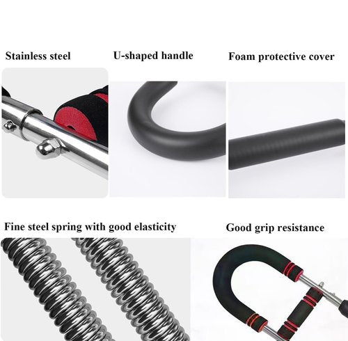 Twister Arm Trainer Adjustable 60-100lb Chest Shoulder Forearm Strength System Portable Full Body Workout Equipment for Home Gym Men Women Fitness Training