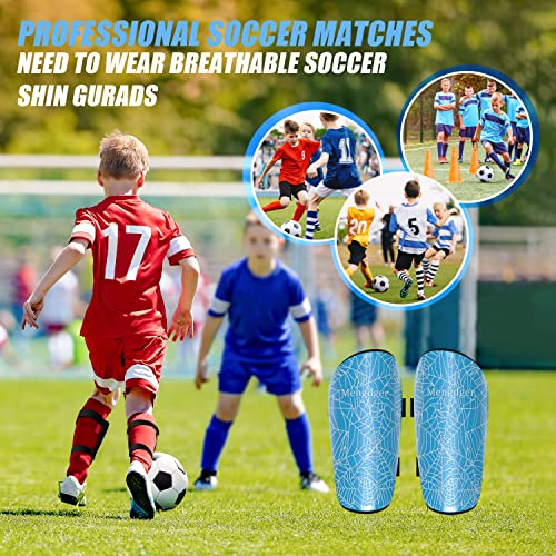 Shin Guards Soccer Youth Kids Blue Small EVA Shield 4-12 Years