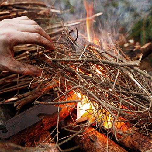 10 All-Weather Fire Starter Scrapers with Key Rings