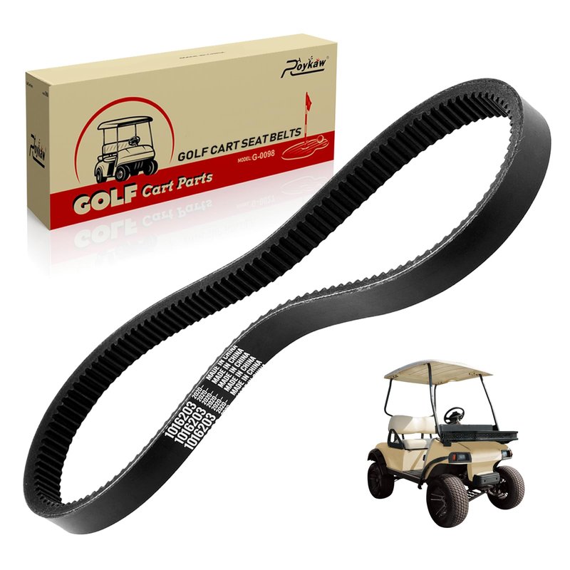 Roykaw Golf Cart Drive Belt for Club Car DS (1997-Up) & Precedent (2004-Up) Gas Models, Club Car DS Precedent Clutch Drive Belt Replacement, No-Slip/Arc Tooth, 1 Piece, OEM# 1016203