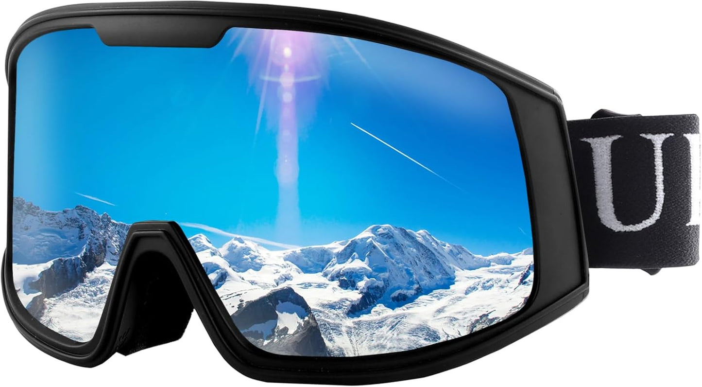 Ukoly Ski & Snowboard Goggles - HD Lens, Anti-Fog Coating, UV400 Protection | Unisex Design
