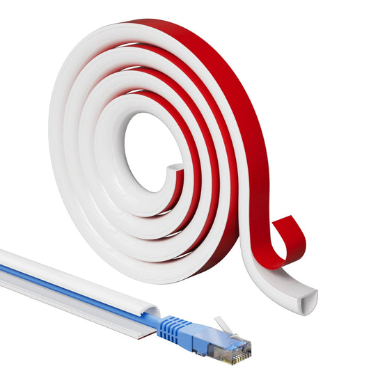 39”Cord Hider for Wall Mounted TV,Adhesive One-Cord Cable Hider for Wall,Cord Covers Raceway Kit for Wires Hider Along Wall,Flexible Silicone Cable Concealer for Home Office,W 0.54”× H 0.39”