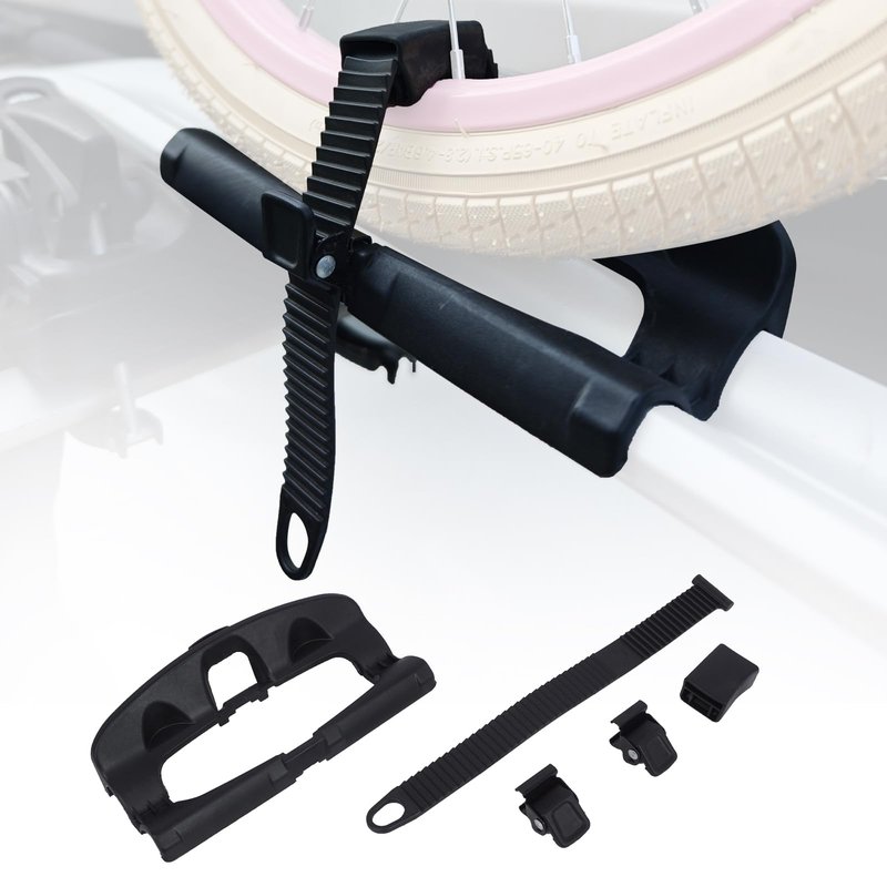 Roof Rack Bike Wheel Adapter Outride 591 Wheel Holder, OEM Rubber Strap Accessory Kit, Compatible with ProRide/Thule 591 561 34358 34368 51231