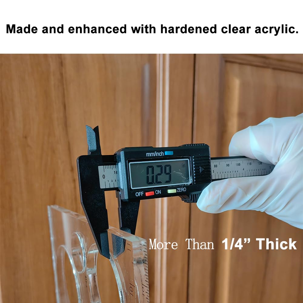 Dakewang 11 * 8 * 0.29 inches Router Templates for Woodworking, 11 in 1 Router Jig Circle Inlay Templates Decorative, Circle Jig Router Template.(Circle Template)