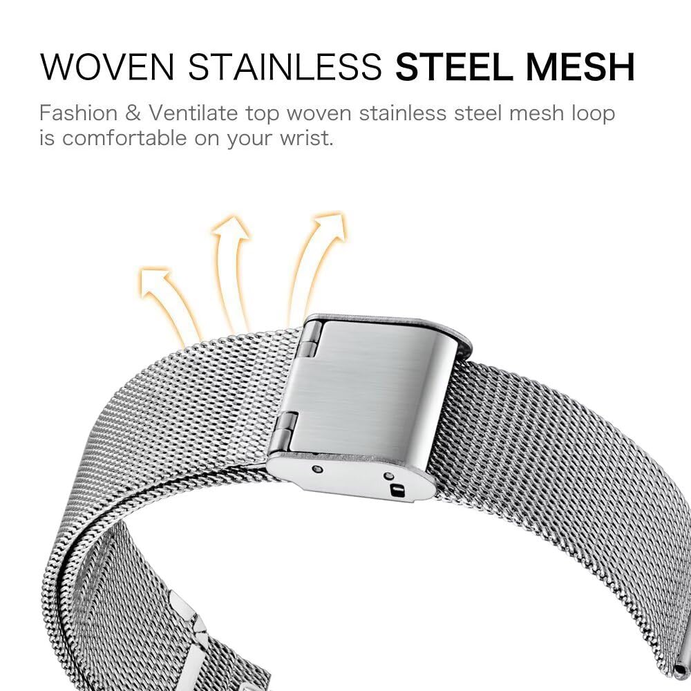 T-BLUER Compatible for Xiaomi Redmi Band 2 Bands,Stainless Steel Metal Replacement Strap Bracelet Wristband Accessories with Metal Frame for Xiaomi Smart Band 8 Active