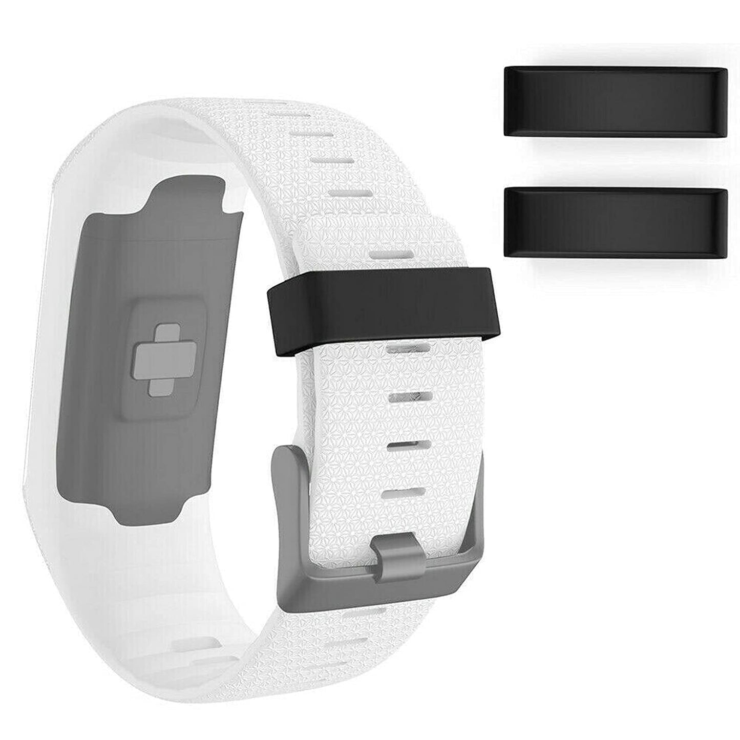 Carmoeignin 22mm Watch Band Fastener Rings For Garmin Forerunner 945 935 220 230 235 620 630 735XT 235Lite Approach S20 S6 S5 Fenix 5, Soft Silicone Wrist Band Strap Security Loop