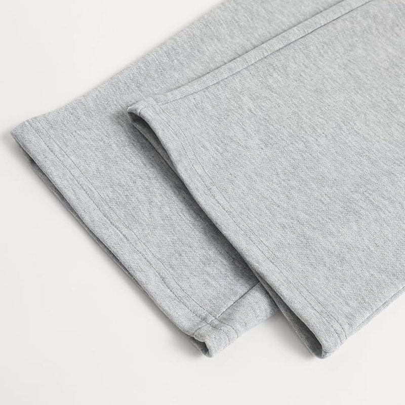 Women's Drawstring Waist Straight Wide Leg Sweatpants Casual Jogger Soft Pants with Pockets(36255,Medium) Grey