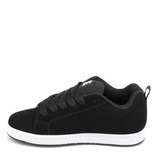 DC Men's Court Graffik Shoe, Black, 6 D D US