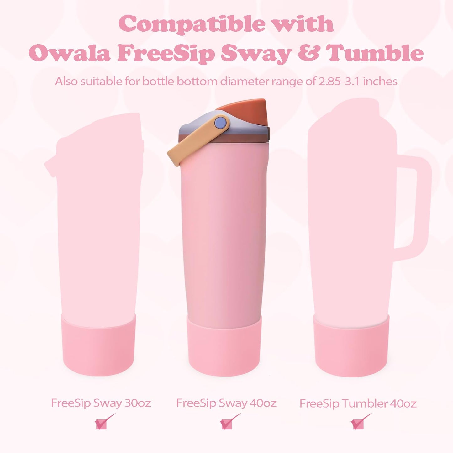 Kaitiaki Silicone Boot for Owala 30oz & 40oz FreeSip Sway Bottles & Tumblers - Non-Slip, Scratch-Resistant, Stability Enhancer, Available in 12 Colors (Kickflip)