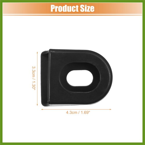 HOPESPANNER 10 Pcs Silicone Bicycle Cycling Crank Boot Protectors Mountain Bike Sleeve Crank Arm Cover Protection Black Vehicle Components