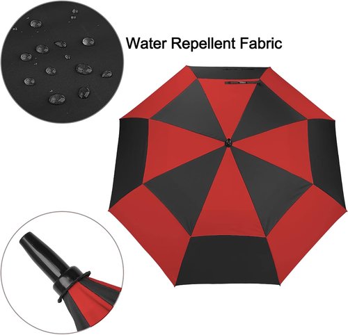 G4Free Automatic Open Golf Umbrella - Oversized Double Canopy, Windproof & Waterproof | 47-72 Inch Sizes