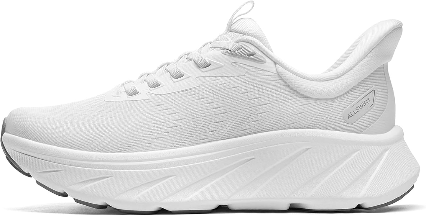 ALLSWIFIT Women's Slip-On Walking Shoes - Cushioned, Breathable & Non-Slip | Comfortable Gym Sneakers