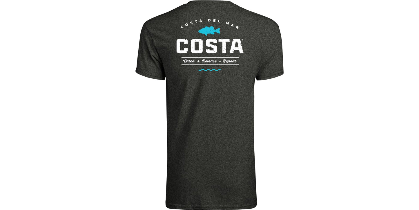 Costa Del Mar Men's Topwater Short Sleeve Dark Heather