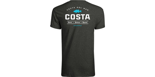 Costa Del Mar Men's Topwater Short Sleeve Dark Heather