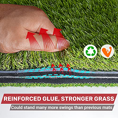 Foldable Heavy-Duty Golf Hitting Mat 23" × 16" for Indoor/Outdoor Practice