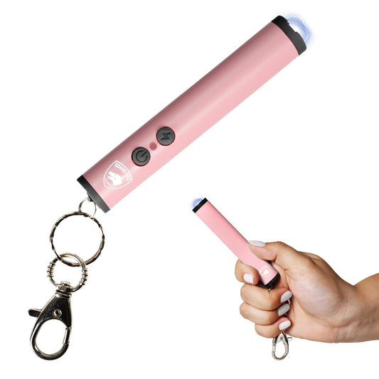 Mini Stun Gun for Self Defense, Smallest Stun Gun for Women, Keychain-Friendly, LED Flashlight, USB-C Rechargeable, Max Strength, Enlight Mini Stun Pen by Guard Dog Security