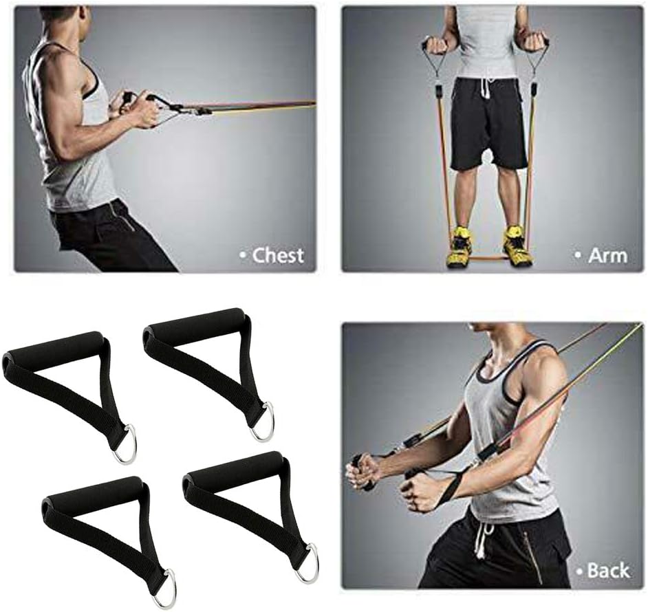 Skiennix Resistance Bands - 4PCS Foam Handle Replacement for Yoga & Strength Training