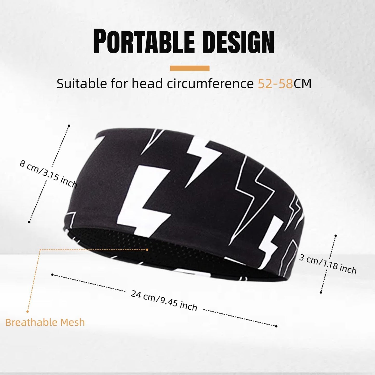 Skiennix Moisture-Wicking Sweatband - Quick-Dry Headband for Running, Cycling, Yoga & Fitness | Unisex