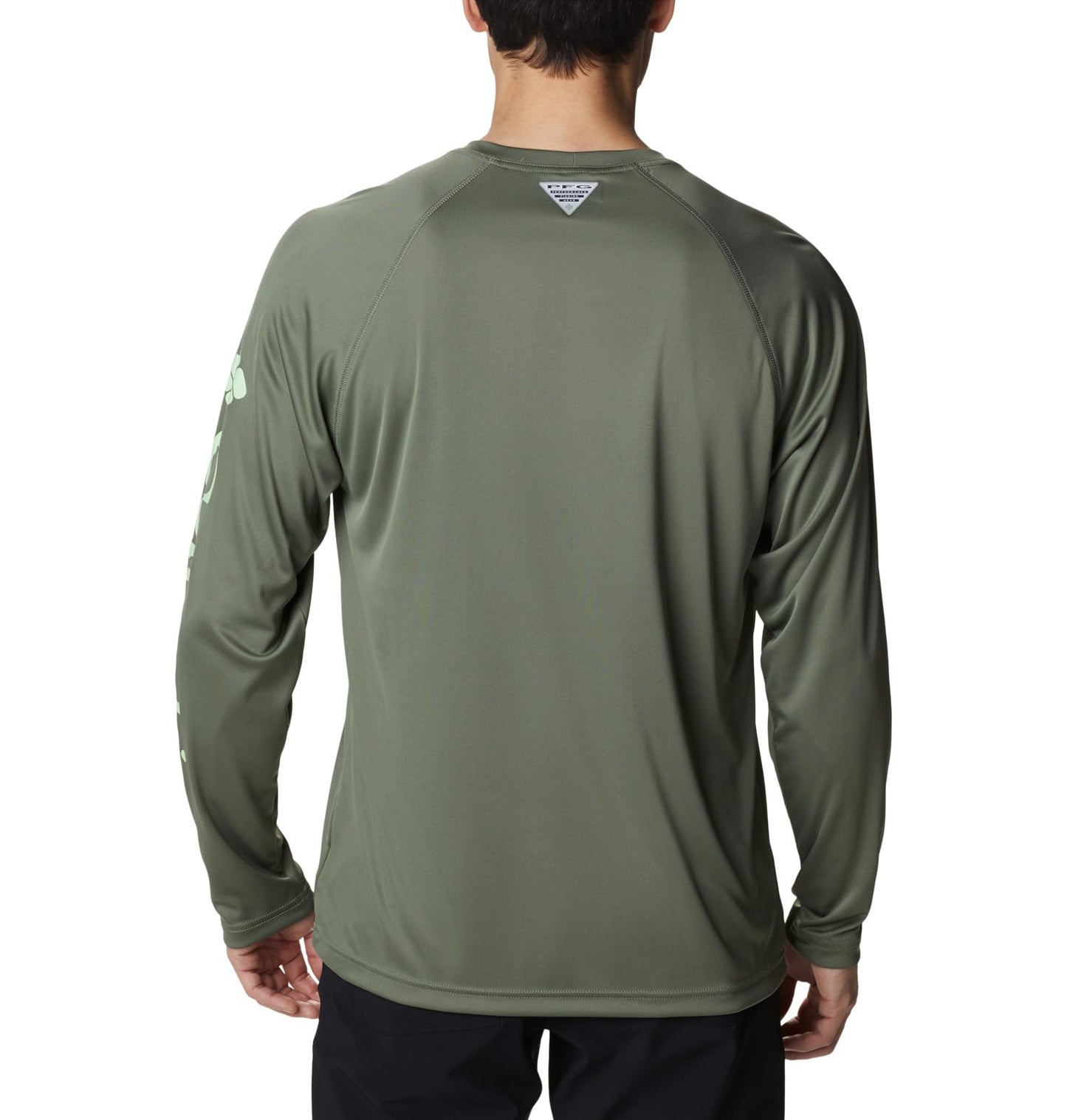 Columbia Men's Terminal Tackle Long Sleeve Fishing Shirt, Cypress/Key West Logo, X-Small