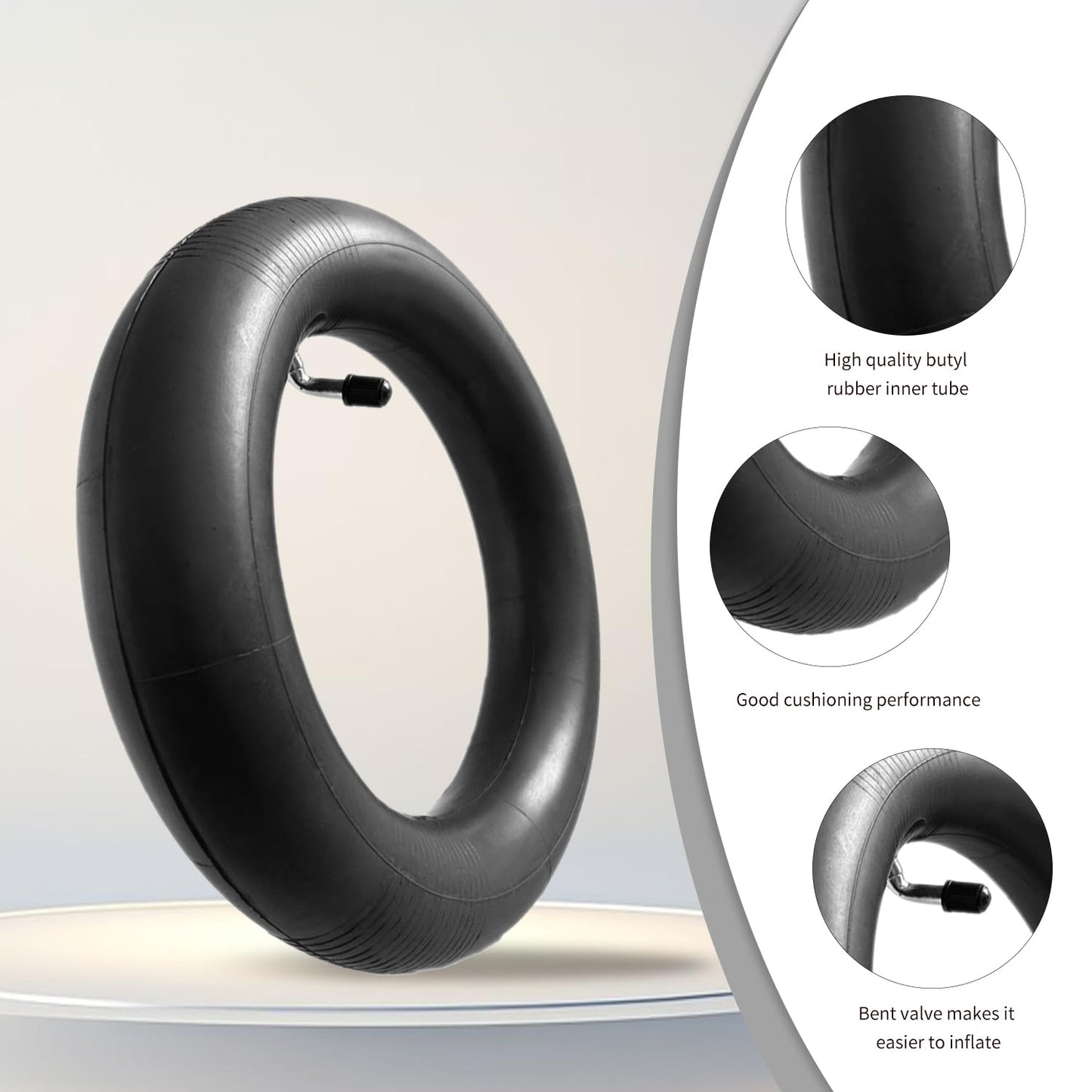 10x2.75-6.5 scooter tire tube, 70/65-6.5 Inner Tube, 10 inch Tires Replacement, for Speedway 5 Dualtron 3 Hover-1 Alpha gotrax G4 scooter [Thickened] [Valve Extension] [Tire Levers] (Tire Tube*2)