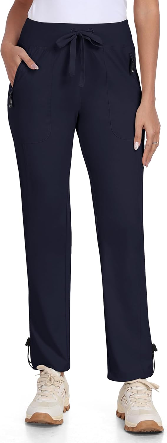 MoFiz Women's Hiking Pants - Lightweight Quick-Dry Joggers with Water Resistance & Zipper Pockets