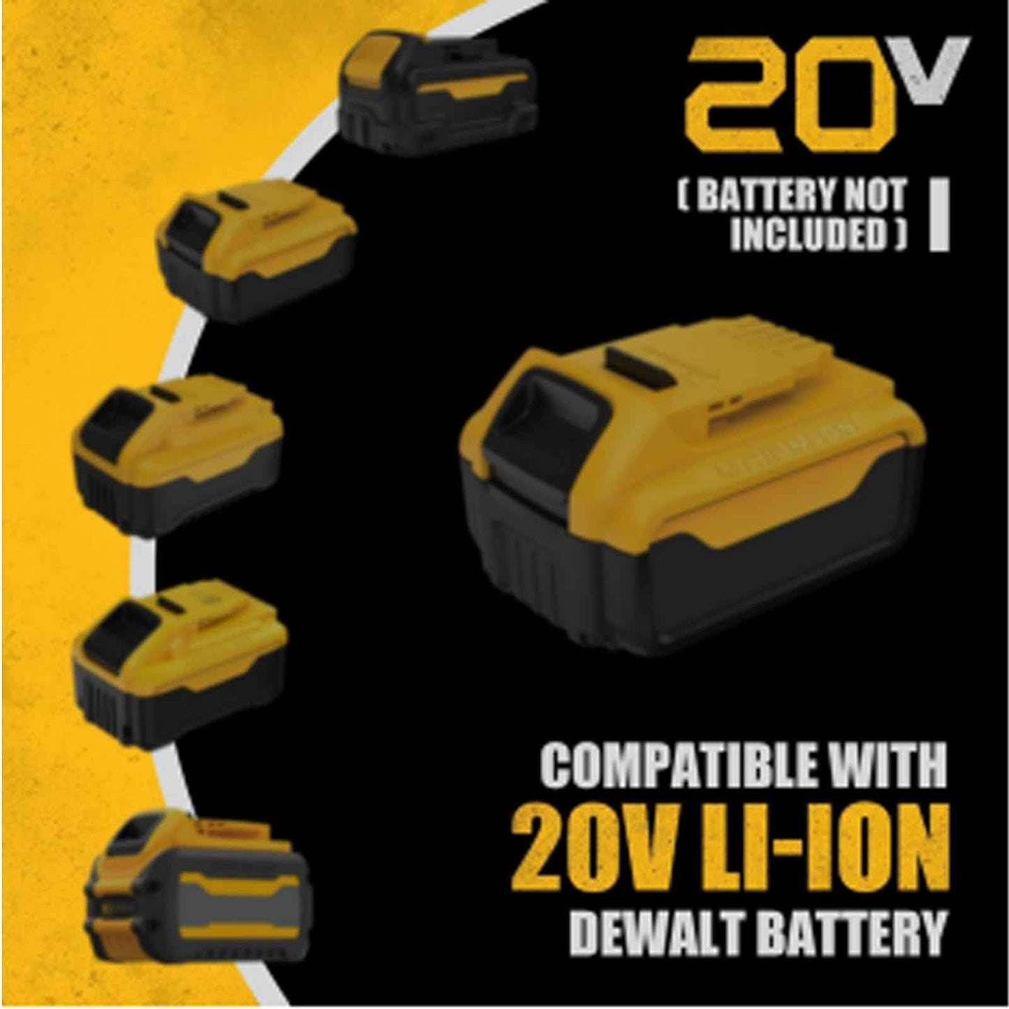 ADOTOCAM Angle Grinder, 20V Brushless Cordless, 4-1/2 Inch, Compatible with Dewalt Battery (No Battery), with Metal Grinding Wheel, for Cutting, Grinding, Polishing, Carving