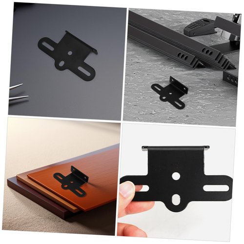 HEALLILY Bicycle Rear Reflector Bracket for Bike Rear Rack Mounting Plate Compatible with Mountain and Road Bikes 3.94X2.24X0.86 Inches Bike Rack Accessories