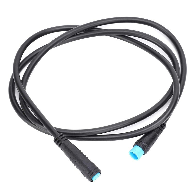 4 Pin Motor Convert Extension Cable,34.3in Waterproof 4 Pin Male to 4 Pin Female Cable Connector for Electric Bicycle E‑Bike