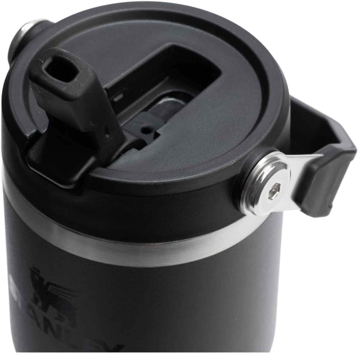 STANLEY IceFlow 2.0 Tumbler - 14 oz Insulated Stainless Steel Water Bottle | Leakproof Flip Straw & Handle | Black