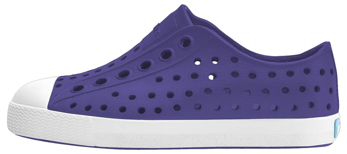 Native Shoes Unisex-Kids Jefferson Sneakers, Glamour Purple/Shell White, 1 Little Kid