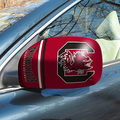 Small South Carolina Fighting Gamecocks Mirror Cover - Black