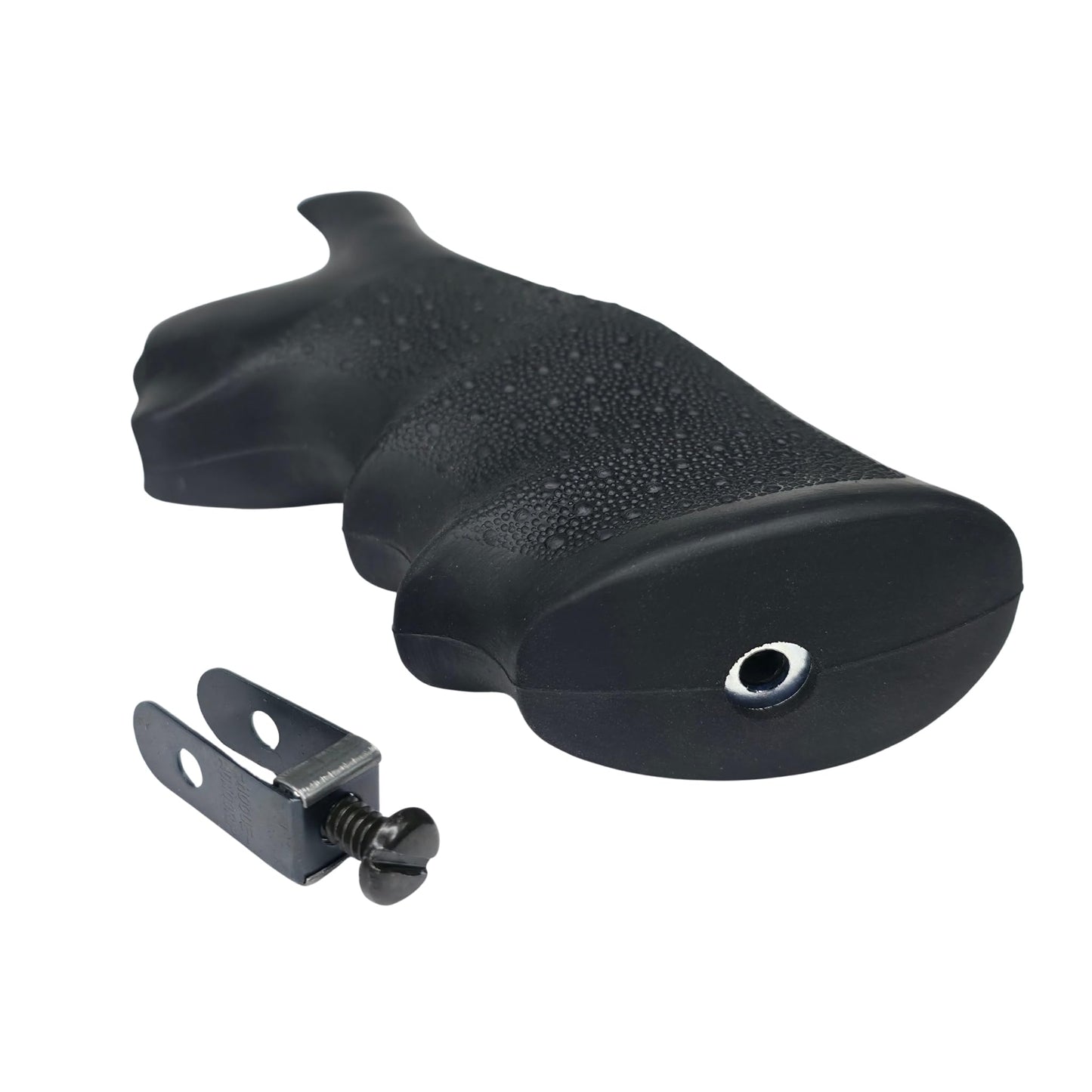 Hogue OverMolded Rubber Monogrip for S&W N Frame, Square Butt Revolver Grip, Black - 29000