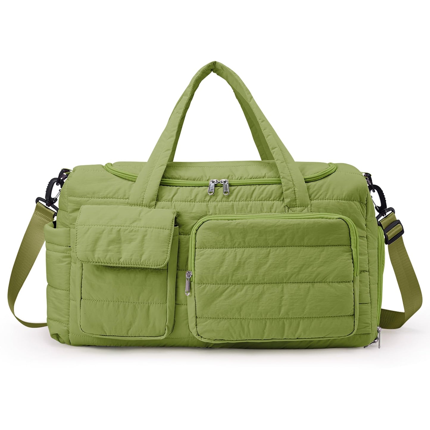 Small Gym Bag for Women, Travel Duffle Bag Carry On Weekender Bag with Shoe Compartment