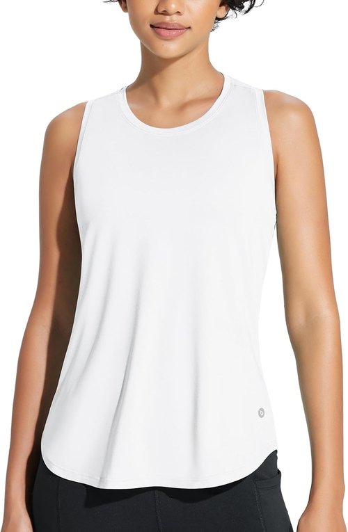 Baleaf Women's Athletic Tank Tops - Quick Dry Sleeveless Racerback for Yoga & Gym Workouts