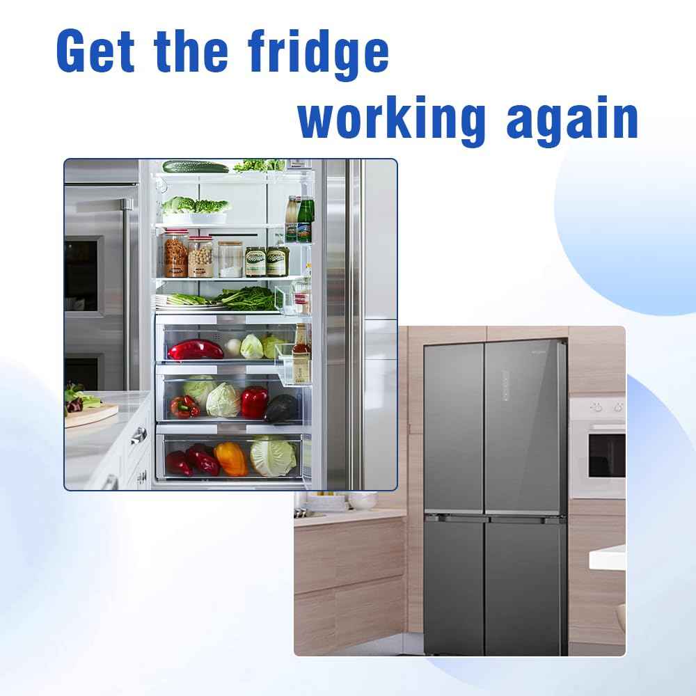 FUZIDDN Refrigerator Start Relay Kit | Universal Replacement for Whirlpool W10448874, W10197428, W10662129 | Replacement for W10350564, 241527803, 241941005 | Corrosion-Resistant & 5-Year Warranty