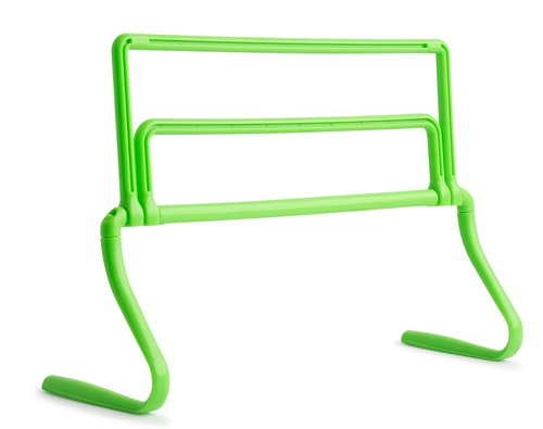 American Challenge Adjustable Multi-Height Hurdles for Soccer or Training (Set of 3, Neon Green)