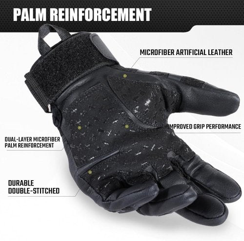 AXBXCX Motorcycle Tactical Gloves - Durable, Flexible Protection with Touchscreen Capability | Ideal for Outdoor Use